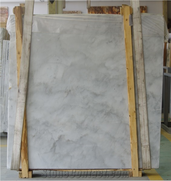 Yunnan White Marble Slabs with Messy Veins, China White Marble