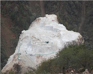 Yunnan White Marble Slabs with Messy Veins, China White Marble