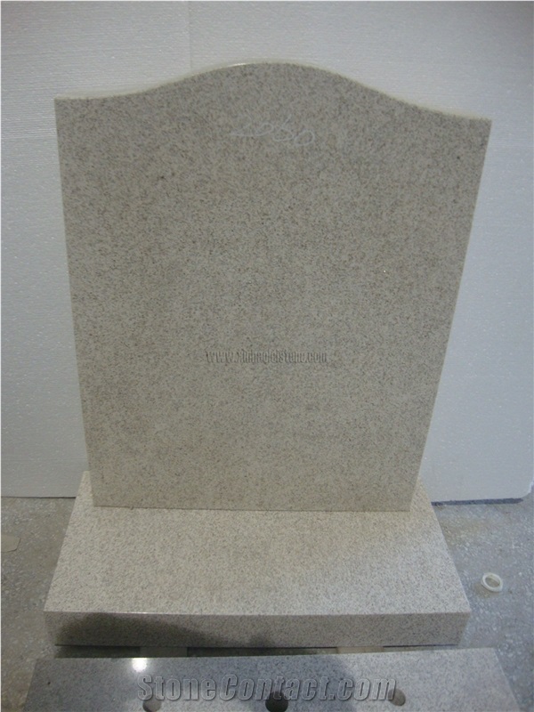 Giallo Cecilia Granite Monument, Og Tombstone