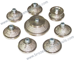 2014 Vacuum Brazed Diamond Hand Profile Wheel