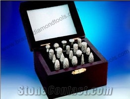 Diamond Brazed Burrs for Carving Stone 8, 10, 20, 50 Pcs a Set