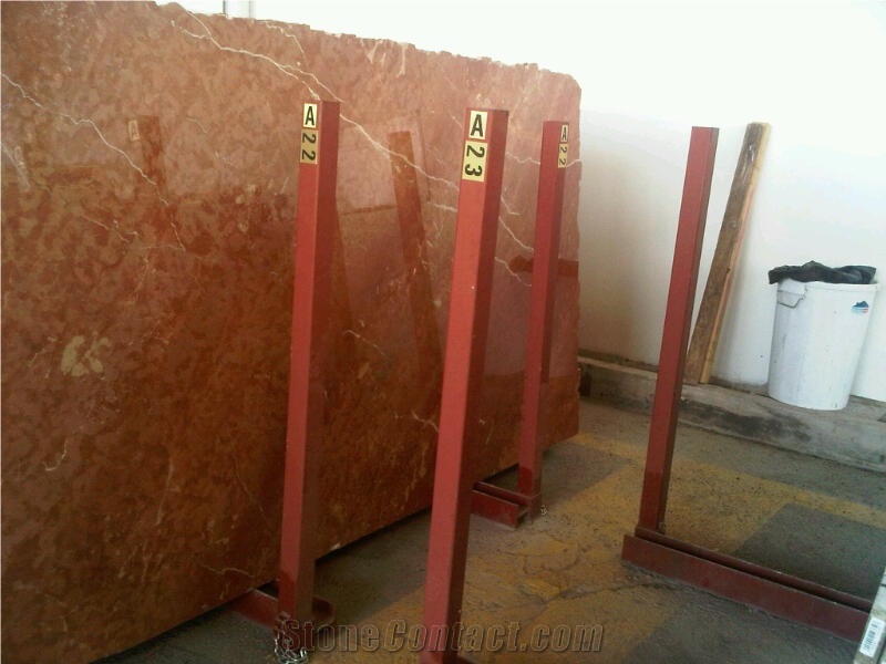 Rojo Alicante Marble Block, Spain Red Marble