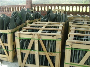 Dark Green Slate Irregular Flagstone Landscape, Random Slate Flagstone Tiles