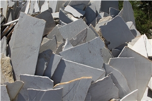 Irregular White Quartzite Flagstone Landscape