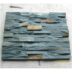 Natural Green Slate Cultured Stone Wall Panel,Interior Wall Decoration Ledge Stone Panel