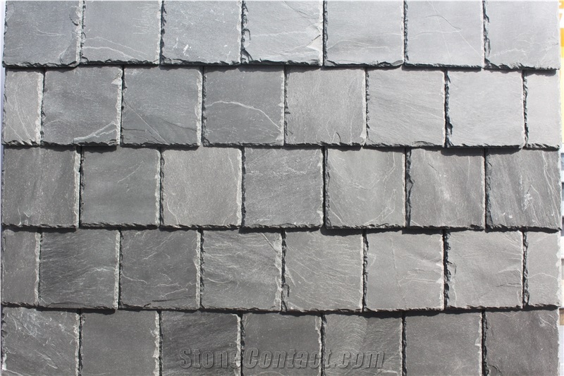Natural Grey Roofing Slate,Dark Grey Slate Roof Covering Tiles