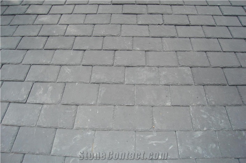 Natural Grey Roofing Slate,Dark Grey Slate Roof Covering Tiles