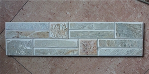 P014 Beige Slate Cultured Stone Wall Cladding Tiles