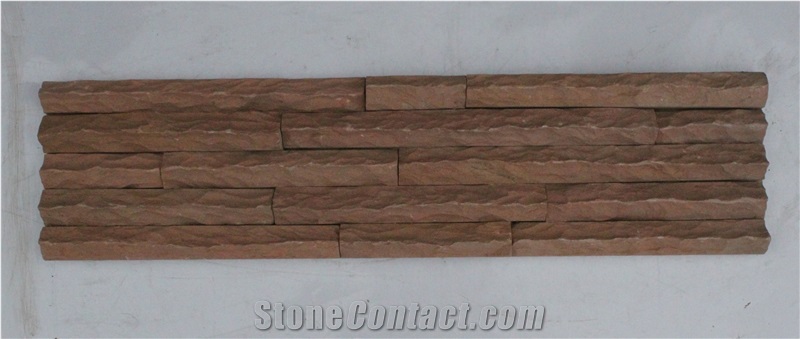 Purple Sandstone Cultured Stone Wall Panples, Ledgestone Wall Cladding Tiles