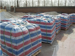 Red Machine-Made Loose Cobble Stone