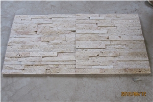 Travertine Cultured Stone Wall Cladding Tiles,Ledgestone Stacked Brick Panels