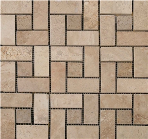 Travertine Mosaic Interior&Exterior Wall Decoration Cladding