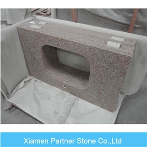 G682 L-Style Counter Top, Beige Granite Bathroom Countertops