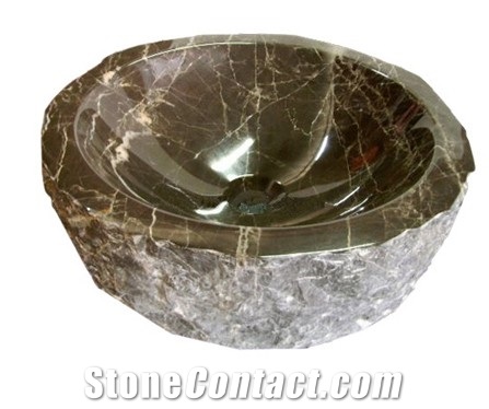 Nature Stone Vessel Sinks,Wash Basins, Beige Vessel Sinks