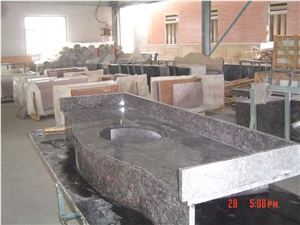 Tan Brown Granite Bath Tops,Kitchen Countertop,Vanity Top