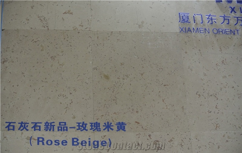 Rose Beige Limestone Tiles, Rose Beige Limestone Slabs