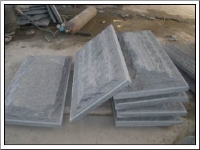 G654 Granite Mushroom Stone, Black Granite Mushroom Stone