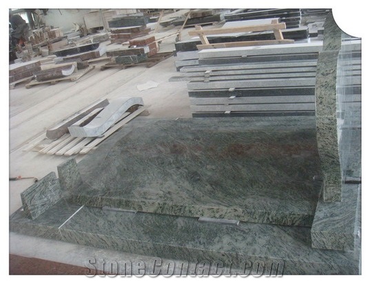 Verde Sanfrancisco Granite Monuments, Green Granite Monuments