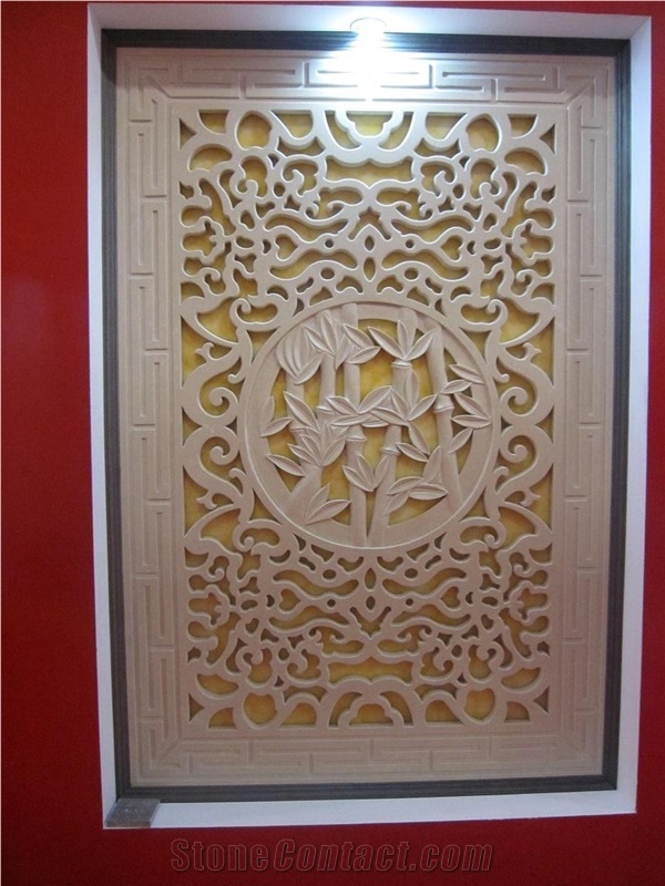 Crema Marfil Beige Cnc Walling