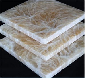 Tianrun Jade Flower Slabs & Tiles, China Brown Onyx