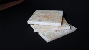 Tianrun Jade Flower Slabs & Tiles, China Brown Onyx
