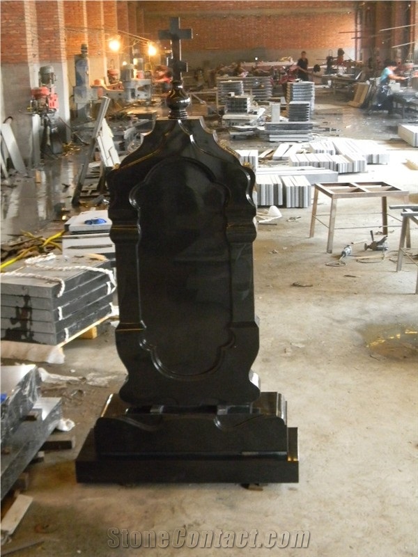 Apex Headstone, Hebei Black Granite Tombstone