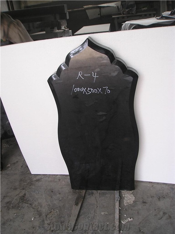 Apex Headstone, Hebei Black Granite Tombstone