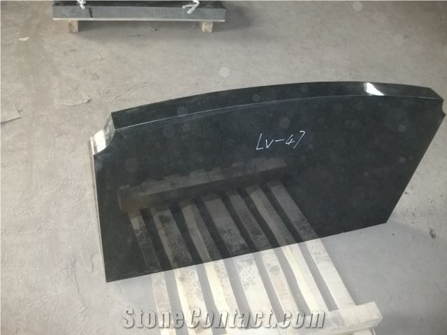 Ogee Headstone, Hebei Black Granite Monument & Tombstone