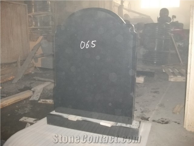 Ogee Headstone, Hebei Black Granite Monument & Tombstone