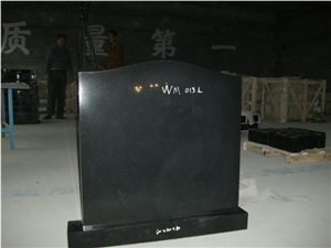 Square Top Headstone, Hebei Black Granite Monument & Tombstone