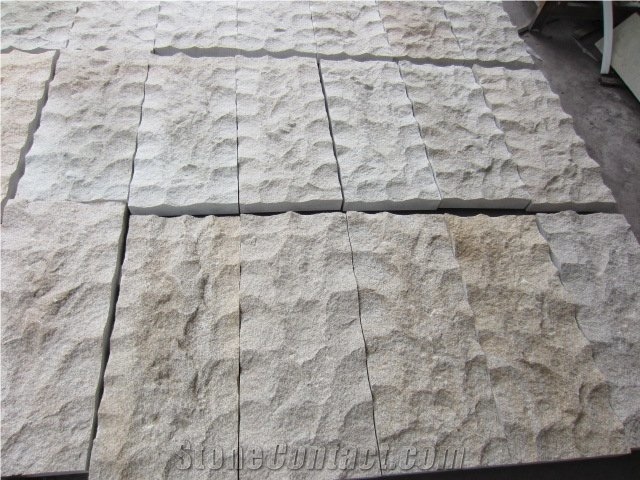 White Marble Split Face Wall Panels