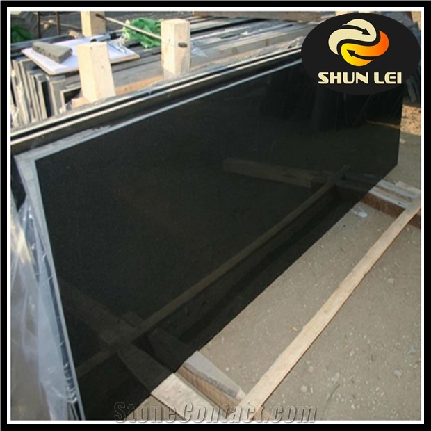 Black Granite Bathroom Floor Tiles, Absolute Black Granite Slabs & Tiles