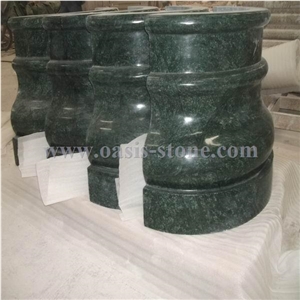 India Green Marble Columns