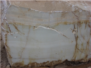 Super White Onyx Block, Iran White Onyx