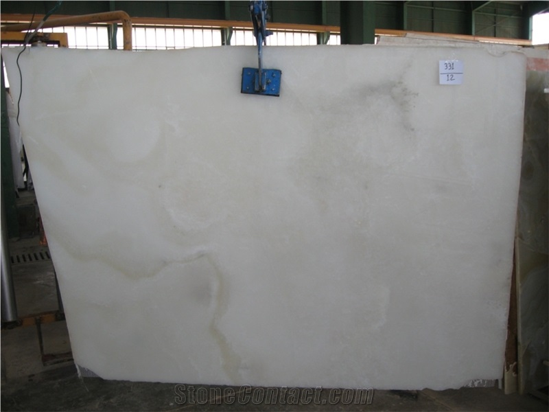 Super White Onyx Block, Iran White Onyx