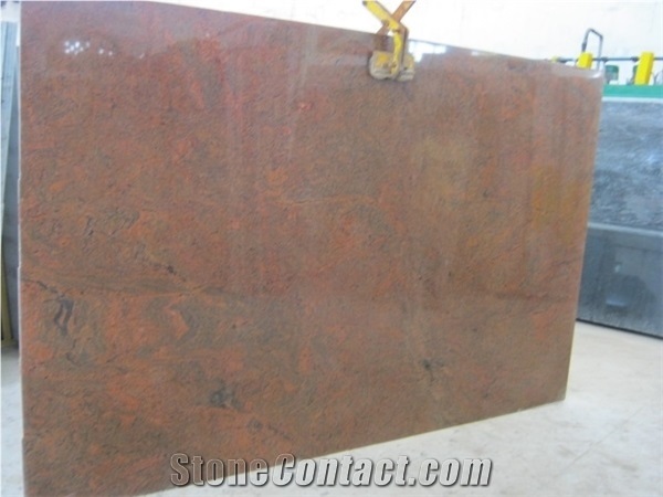 Red Multicolor India Granite Slabs & Tiles