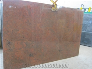Red Multicolor India Granite Slabs & Tiles