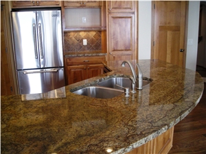 Antique Persa Brown Granite Kitchen Countertop