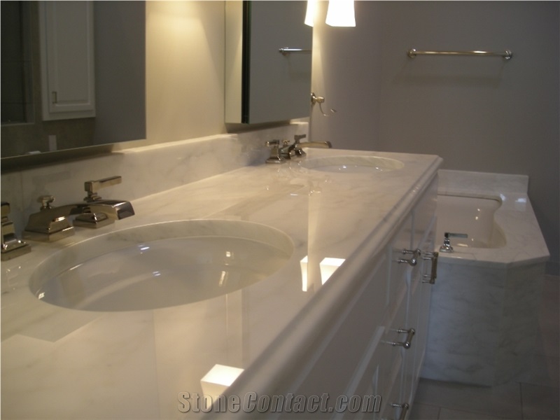 Bianco Carrara Marble Vanity Top