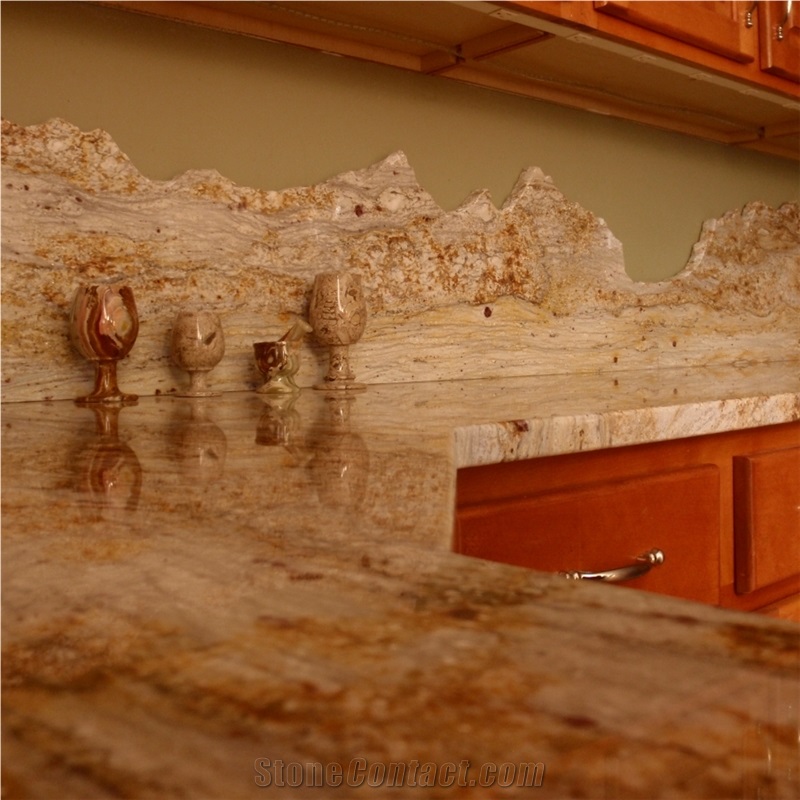 Giallo Capella Granite Kitchen Countertop