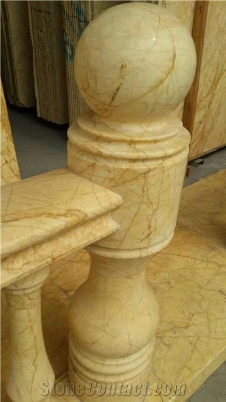 2014 New Hot Type Quarry Direct China Palace Sunshine Beige Marble Balustrades & Handrails