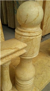 2014 New Hot Type Quarry Direct China Palace Sunshine Beige Marble Balustrades & Handrails