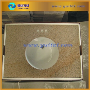 American Quality Standard G682 Yellow Granite Vanity Top for Promotion