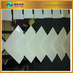 Super White Marmoglass Crystallized Glass Stone,Crystallized Glass Withhout Hole Slabs/Tiles