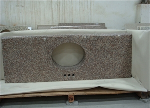 Cheapest Red Granite G687 Granite Peach Red Granite Bath Top