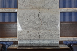 Fireplace Design in River White Granite