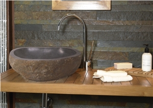 Black Rust Slate Stacked Stone Wall Veneer