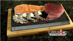 Lava Rock Sharing Plates, Ina Siciliano Grey Basalt Plates