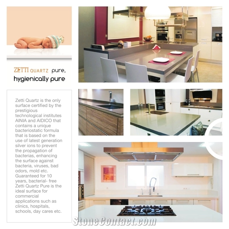 Quartz Stone Kitchen Countertops