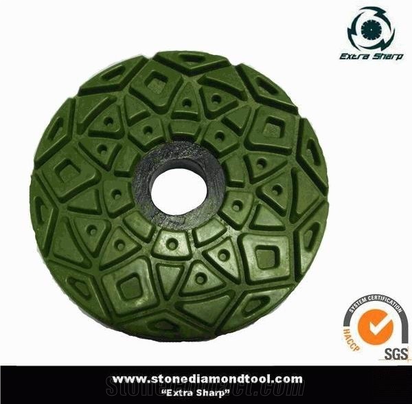 3 Step Resin Copper Diamond Tool Polishing Pads for Granite & Marble